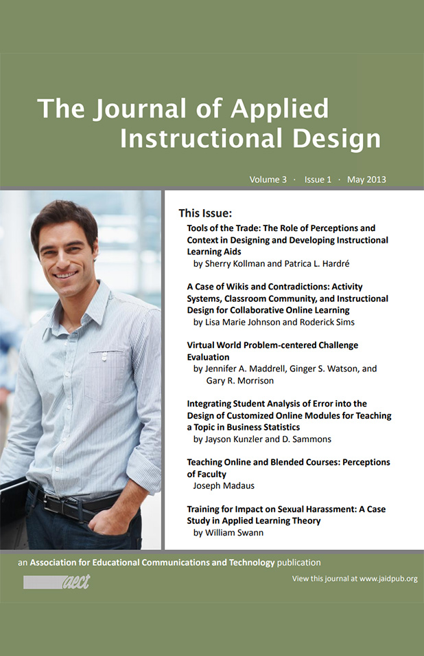 The Journal of Applied Instructional Design