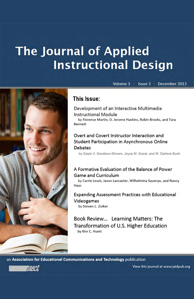 The Journal of Applied Instructional Design