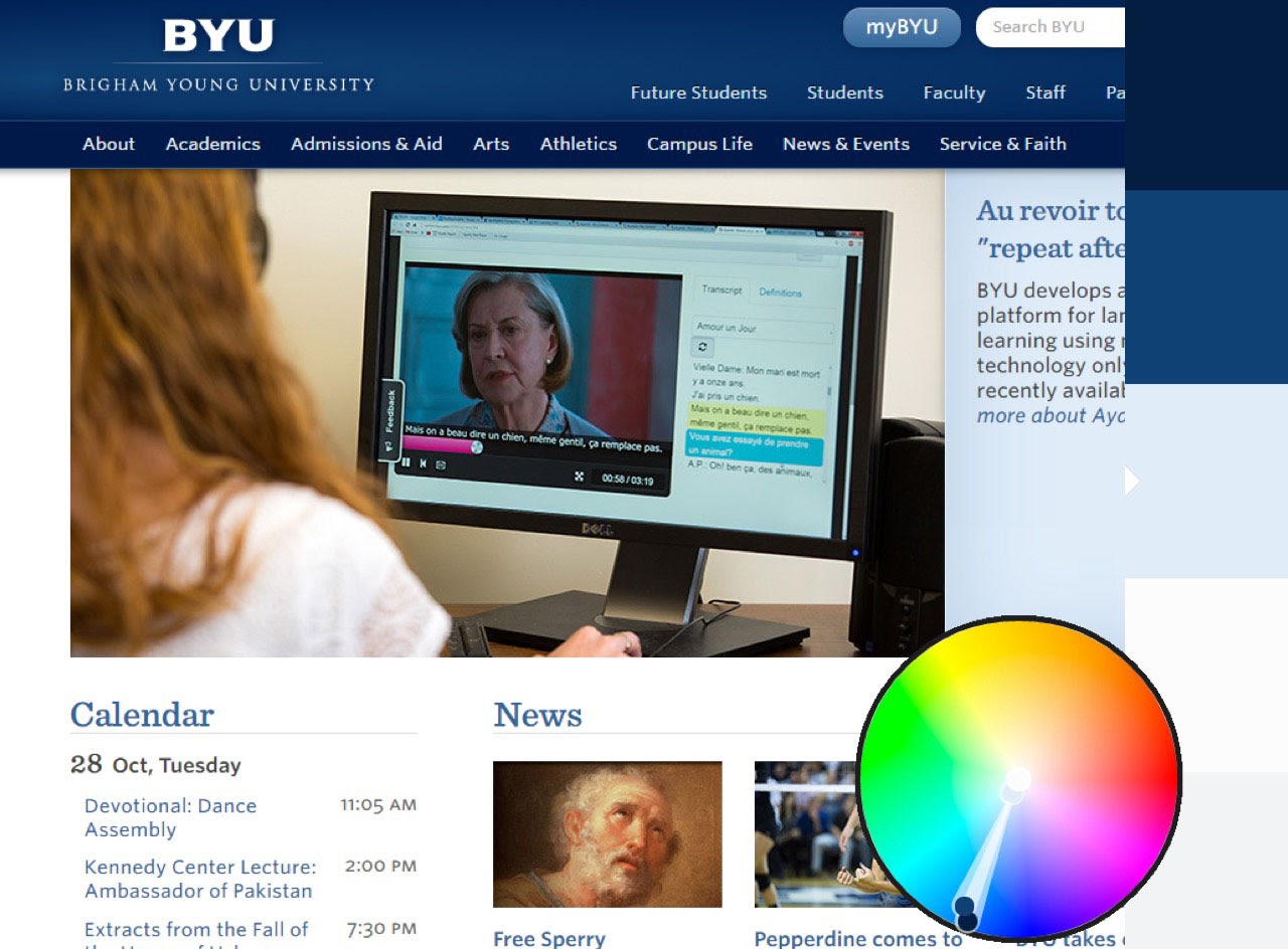 BYU webpage