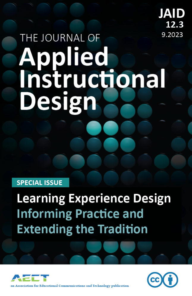 The Journal of Applied Instructional Design