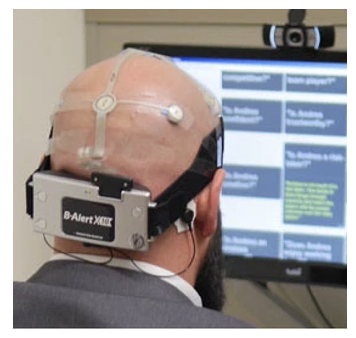 Participant wearing EEG